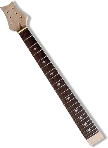 Yinfente Electric Guitar Neck Replacement 22 fret 24.75 inch Unfinished Rosewood Fretboard (24.75inch) in Saudi Arabia