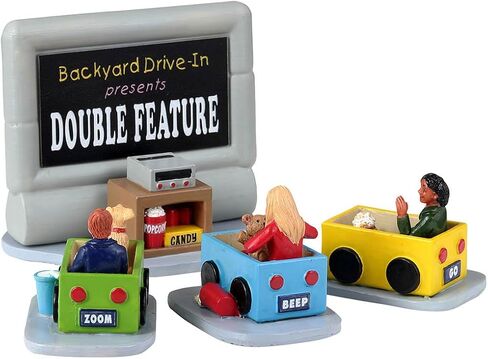 Lemax Village Collection Backyard Drive-in, Set of 4 in Saudi Arabia