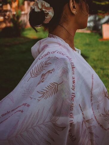 Hosanna Christian Gift for Women Scarf - Large, Lightweight Bible Verse Shawl, 35x70", Jesus's Love Prayer Shawl in Kuwait