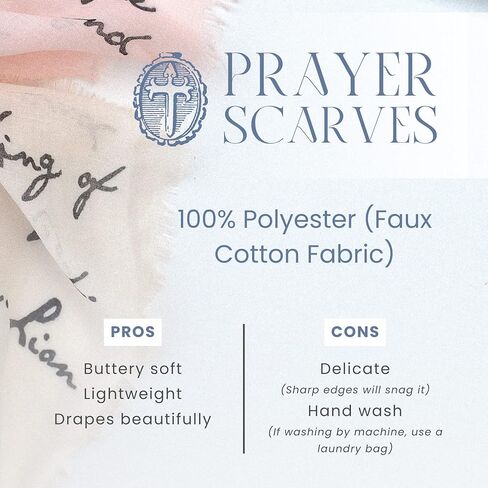 Hosanna Christian Gift for Women Scarf - Large, Lightweight Bible Verse Shawl, 35x70", Jesus's Love Prayer Shawl in Kuwait