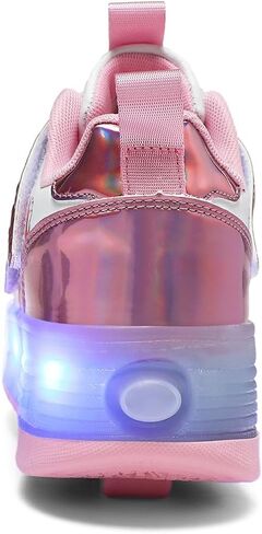 Nsasy Girls Boys Roller Shoes with LED Light Up Wheels Sneakers Kids Roller Skates Shoes for Kids for Children in Kuwait