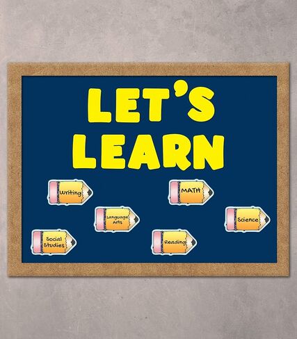 Carson Dellosa 36pc Chunky Pencil Bulletin Board Cutouts, Pencils Bulletin Board Decorations for Cubbies, Bulletin Board, Back to School Decorations, Locker Decor, Classroom Decor, School Supplies in Saudi Arabia