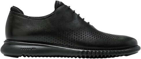 حذاء Cole Haan للرجال 2.Zerogrand Laser Wingtip Oxford، جلد أسود/أسود، عرض 8.5 in Kuwait