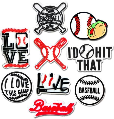Sports Shoe Decoration Charms for Croc Clog, Softball Baseball Basketball Volleyball Soccer Swimming Cheerleading Gymnastics Charms Accessories for Adults in Saudi Arabia