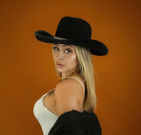 Black Cowboy Hat with Rhinestone Band Black Cowboy Hats for Women Bachelor Party Halloween Christmas in Saudi Arabia