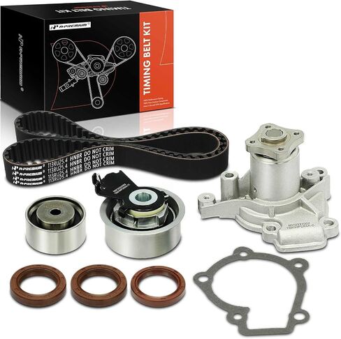 A-Premium Engine Timing Belt Kit + Water Pump W/Tensioner Compatible with Hyundai Elantra 06-12, Tiburon 07-08, Tucson 06-07 & Kia Soul 10-11, Sportage/Spectra/Spectra5-2.0L in Saudi Arabia