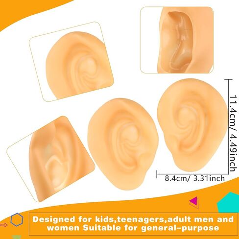 10 Pairs Jumbo Ears Latex Fake Costume Big Ears Giant Ear Accessories for Adults and kids Halloween Costume Funny Party Favors in Saudi Arabia