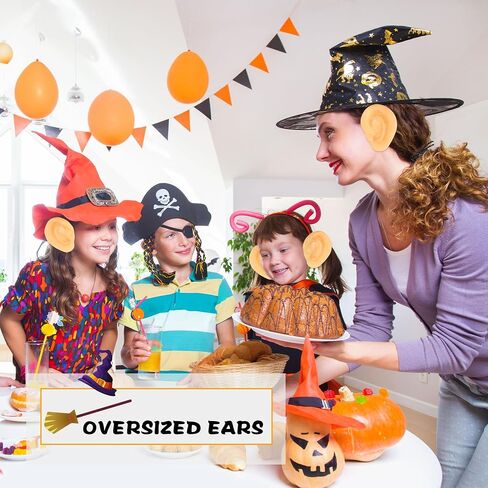 10 Pairs Jumbo Ears Latex Fake Costume Big Ears Giant Ear Accessories for Adults and kids Halloween Costume Funny Party Favors in Saudi Arabia