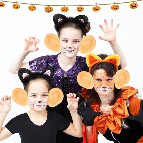 10 Pairs Jumbo Ears Latex Fake Costume Big Ears Giant Ear Accessories for Adults and kids Halloween Costume Funny Party Favors in Saudi Arabia