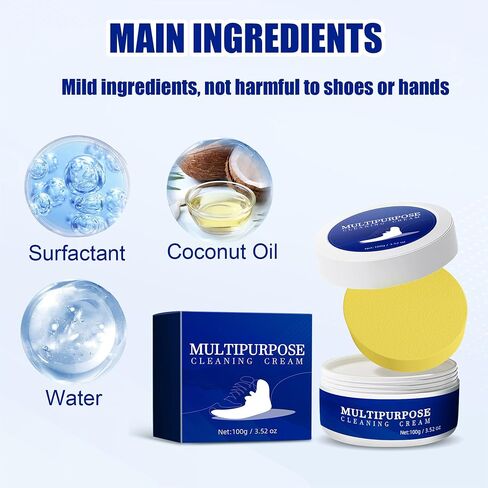 2024 New Multipurpose Cleaning Cream, Multi-Functional Cleaning and Removal Cream With Sponge in Saudi Arabia