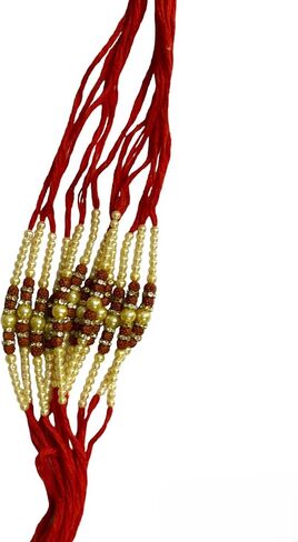 Rakhi Thread | Rakhee-Traditional Rakhi for Brother's/Bhai Rakhi designs on Rakkshabandhan | Raksha Bandhan! Find traditional and trendy styles that celebrate your bond | Pack of 12 Threads | Set of two Designs in Saudi Arabia