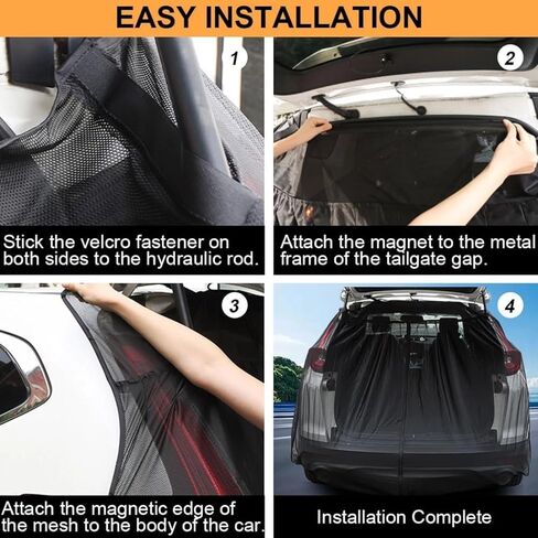 شاشة شبكية للباب الخلفي للسيارة، مظلة مغناطيسية للباب الخلفي للزجاج الأمامي للسيارة، شبكة شبكية مسامية للباب الخلفي للسيارة للحماية من الأشعة فوق البنفسجية والشمس وحماية الخصوصية والشفط المغناطيسي in Kuwait