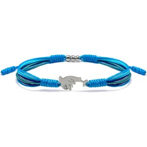 Under The Sea Tracking Bracelet, Blue Marine Luck and Protection Bracelet, Tibetan Bracelet, Surfer String Wrap Bracelet for Men, Women, Forever Love Friendship Bracelet
