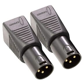 SIRS-E 2-Pack - CPoint XLR RJ45 Adapter CAT-5 Ethernet to DMX512 Cable Converter, Female 3-Pin, XLRJ45-3F