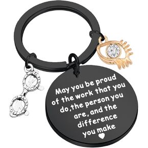 BAUNA Optometrist Gifts Optometrist Eye Doctor Keychain May You be Proud of the Work You Do Optician Gifts Jewelry