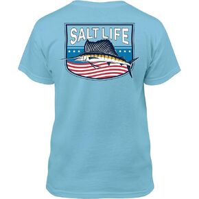 Salt Life Girls' Freedom Sail Youth Short Sleeve Classic Fit Shirt