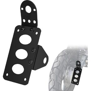 7/8" Axle Hole Side Mount License Plate Holder Frame Custom Horizontal Vertical Bracket Compatible for Harley Honda Sporster Bobber Chopper Honda Yamaha Kawasaki Suzuki