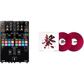 Pioneer DJ DJM-S7 2-channel Mixer for Serato DJ & Mixer Accessory, Clear Red (RB-VD2-CRPDJ)
