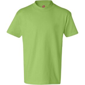 Hanes boys Cotton T-Shirt(5450)-Yellow-L