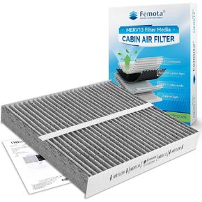 MERV 13 Cabin Air Filter with Activated Carbon, CF10140 (CP140) for Nissan Altima/Maxima/Murano/Sentra, Infiniti FX35/FX45/G35, Mitsubishi Eclipse Cross/Lancer/Outlander.