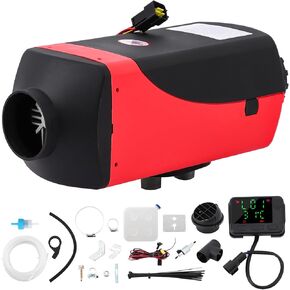 سخان هواء ديزل 5 كيلو وات، سخان ديزل 10 لتر 12 فولت مع جهاز تحكم عن بعد وشاشة LCD، سخان انتظار محمول للسيارة SUV RV مقطورة قارب التخييم والقوارب والقوافل in Kuwait