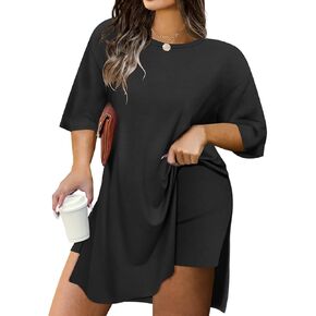 RITERA Plus Size 2 Piece Sets For Womens Summer Outfits Short Sleeve Tunic Tops Bodycon Shorts Sweatsuit XL-5XL
