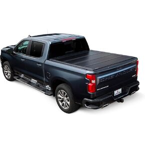 لير فولديتوب | يناسب 2014-2018 GM Chevy Silverado/GMC Sierra 1500 مع سرير 5.8 قدم | غطاء تونيو صلب، رباعي الطي، منخفض المستوى in Kuwait