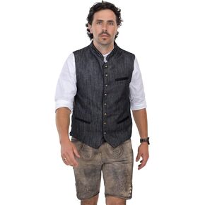 Schöneberger Trachten men’s traditional Lederhosen vest classic Oktoberfest loden vest, vintage German waistcoat Thurgau