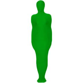 بدلة للجسم باللون الأخضر من Chromakey بتأثيرات غير مرئية لخلفية Chroma Keying باللون الأخضر للتصوير الفوتوغرافي على الشاشة الخضراء