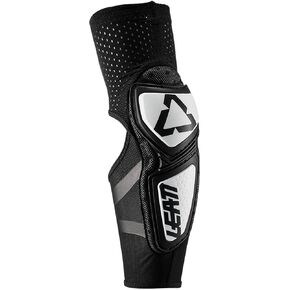 Leatt Brace Youth Contour Junior Elbow Guards (White/Black, One Size)