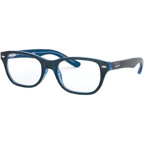 Ray-Ban Junior Kids' RY1555 Square Prescription Eyeglasses for Boy for Girls + BUNDLE With Designer iWear Kit