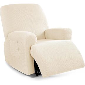 غطاء كرسي TAOCOCO مكون من 4 قطع، غطاء كرسي قابل للتمدد للأريكة غطاء كرسي واحد لحماية الأريكة وأغطية حماية الأثاث الناعمة مع أغطية كراسي مرنة بنمط الجاكار، رمادي فحمي in Kuwait