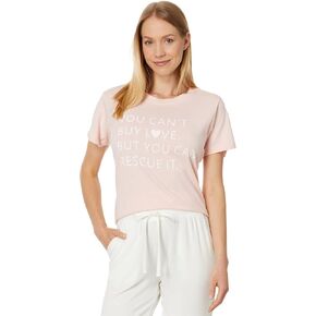 PJ Salvage Women's Loungewear Rescued Love Short Sleeve T-Shirt