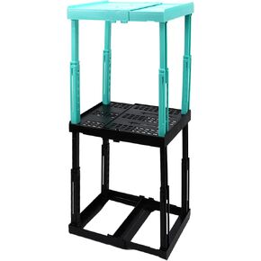 رف خزانة المدرسة تيلامي قابل للتعديل، قابل للتكديس، متعدد الارتفاع، ونطاق واسع العرض للتخزين المستقر والآمن في الخزانات، والخزائن، وصالات الألعاب الرياضية والمكاتب، أزرق in Kuwait