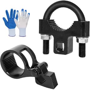 Inner Tie Rod Removal Tool,27-44mm Tie Rod End Hex Wrench Tool with 1/2" Drive and 3/8'' Low-Profile Inner Tie Rod U-Wrench Tool for Most Vehicles Inner Tie Rod Removal and Installation.