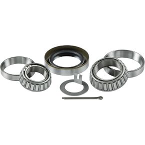 Lippert Trailer Bearing Replacement Kit for 3,500-lb. Axle Hubs with Inner/Outer Bearing Cones, Races, 1.719" Inner Diameter Double Lip Grease Seal, 1.75" Cotter Pin, 1.5" Tang Spindle Washer