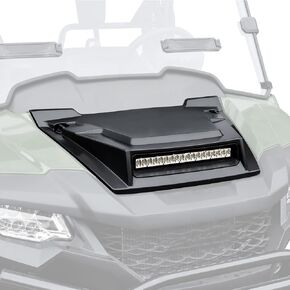 Hood Scoop with Spotlight for Honda Pioneer 700 2P 4P 2014+, Front Sporty Hood Cover with Auxiliary Light Kit Sport Hood with Light for Honda Pioneer 700-2 700-4 2014-2024 Accessories