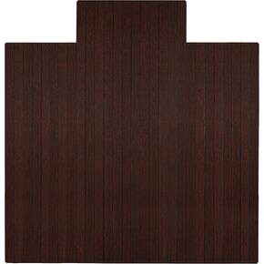 Anji Mountain Office Chairmat Thickest & Sturdy Bamboo Chairmats Highly Premium Quality Anti-Slip Heavy Duty for Multi-Purpose Hardwood Floor Office & Home Floor Protector Office Chair mat-5mm Thick