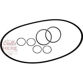 I'M OUTTA HERE I-OH Black Rubber O-ring kit for Aquarium Filter - FX5/FX6 Compatible with Fluval A-20207, A-20210, A-20212 - 3 Count
