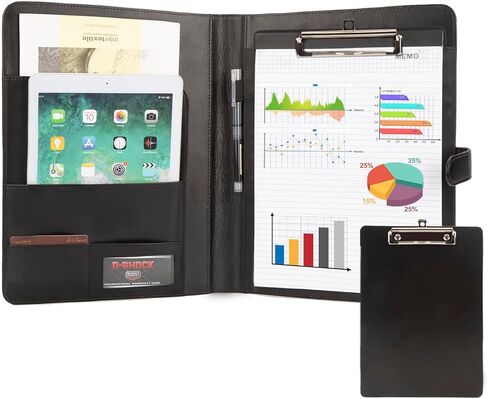 حافظة ملفات جلدية مقاس A4 من Leathario، مجلد عرض أعمال Padfolio in Kuwait