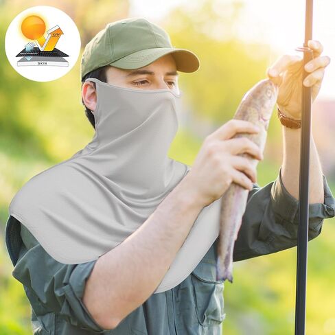 Obacle Neck Gaiter Face Mask with Ear Loops Men Women for Summer Sun Protection in Saudi Arabia
