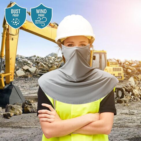 Obacle Neck Gaiter Face Mask with Ear Loops Men Women for Summer Sun Protection in Saudi Arabia
