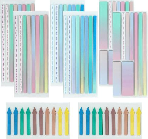 5 Rolls Highlighter Tapes, Colored Transparent Fluorescent Marking Stickers for Students & Teachers, 5/16-in Wide, 16.4ft Long in Saudi Arabia