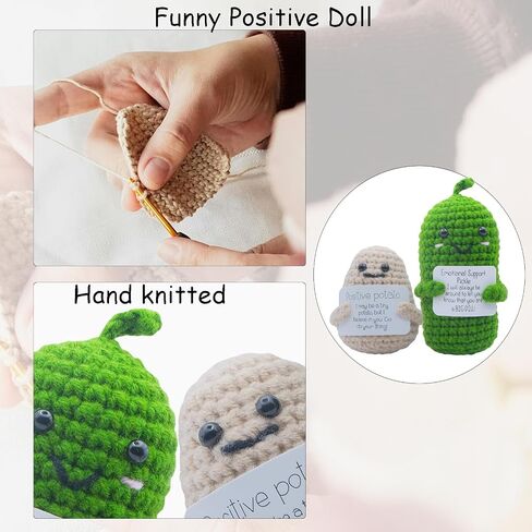 2026 Graduation Emotional Support Doll High School 2026 Graduation Gifts for Him Her Positive Crochet Decor 5.9 inch Mini Handmade Knitted Doll Grad Gift for Women Men in Saudi Arabia