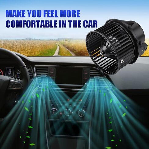محرك منفاخ تيار متردد مع مروحة يناسب سيارة Ford Focus Escape C-Max Transit Connect Lincoln MKC 2012 2013 2014 2015 2016 2017 2018 2019 محرك سخان HVAC يستبدل #700272 in Saudi Arabia