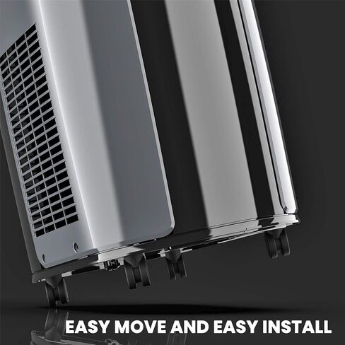 TOSOT 8,000 BTU(ASHRAE) 5,000 BTU (DOE) Portable Air Conditioner Quiet, Remote Control, Built-in Dehumidifier, Fan, Easy Window Installation Kit - Cool Rooms Up to 300 Square Feet in Saudi Arabia