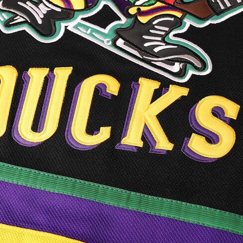 Mighty Ducks Jersey 96 Charlie Conway 99 Adam Banks Movie Ice Hockey Jersey, 90S Hip Hop Clothing for Party in Saudi Arabia