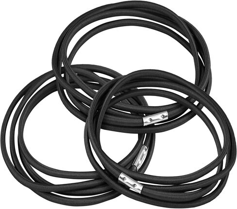 Trash Can Rubber Bands Set of 3 - Elastic Garbage Can Bands with Metal Connector, Fits 13 to 33 Gallon Trash Bags - Gripper Trash Can Bands for Waste Baskets in Saudi Arabia