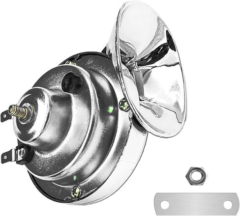 300DB Super Loud Car Horn, 12V Waterproof Car Air Electric Snail Horn, Auto High Low Tone Horn Replacement (Black TZ-101) in Kuwait