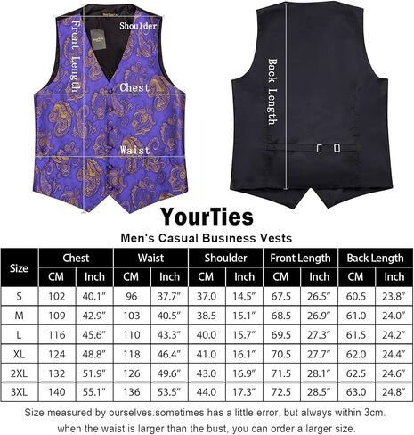 Silk Men's Neckties & Mens Suit Vest 4pcs Silk Paisley Vest with Tie Pocket Square Set for Wedding Party in Kuwait